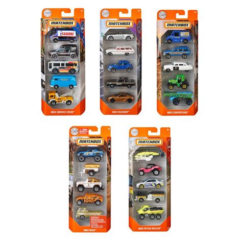 Matchbox Car Collection 5 Pack Mix 1 Case