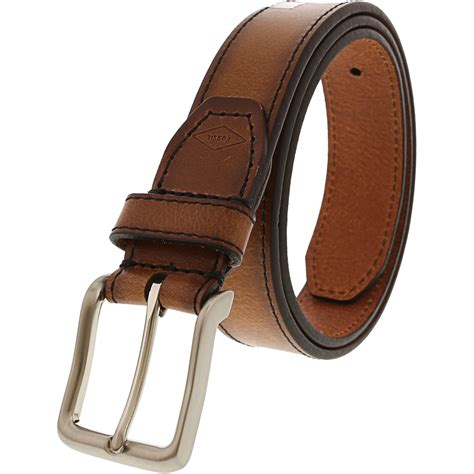 Fossil - Fossil Men's Griffin Stitch Detail Leather Belt - 42 Inches ...