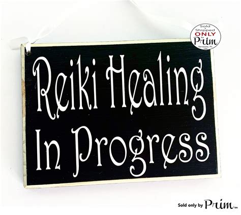 8x6 Reiki Healing In Progress Custom Wood Door Sign Designs By Prim