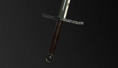 3d Model Medieval Sword With Blood Texture Cgtrader