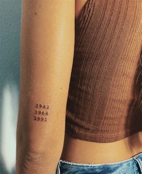 Birth Year Temporary Tattoo Set Of Etsy Artofit