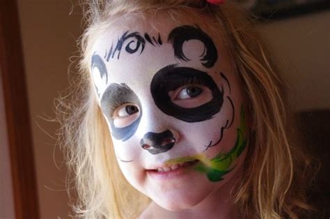 Cute Panda Halloween Face Makeup Face Face Painting