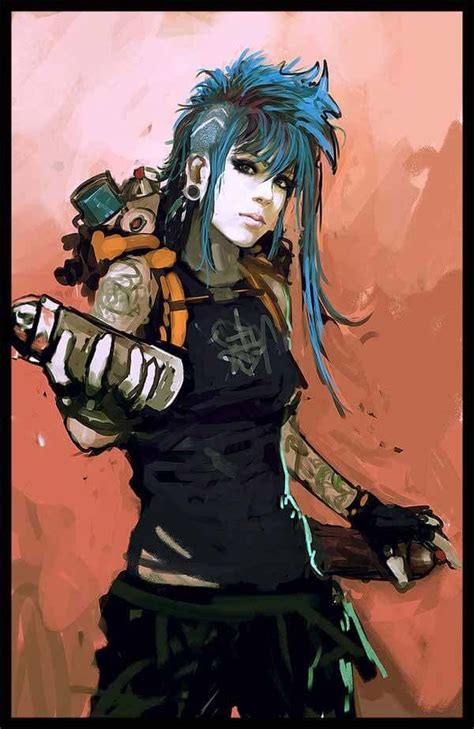 64 Badass Cyberpunk Girl Concept Art And Female Character Designs