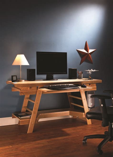 This diy computer desk project needs only simple materials. Knockdown Computer Desk | Popular Woodworking Magazine ...