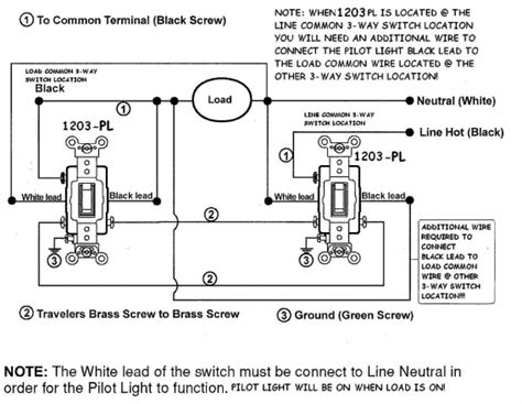 Red and blue wires link traveler terminals of both switches. Wiring Diagram For Three-way Switches With Pilot Light - Electrical - Page 3 - DIY Chatroom Home ...