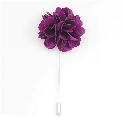 Purple Lapel Pin Flower