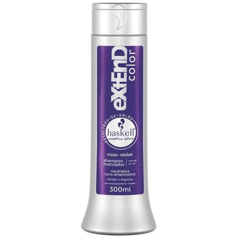 Haskell Shampoo Matizador Roxo Cabelos Loiros Extend Color 300ml é