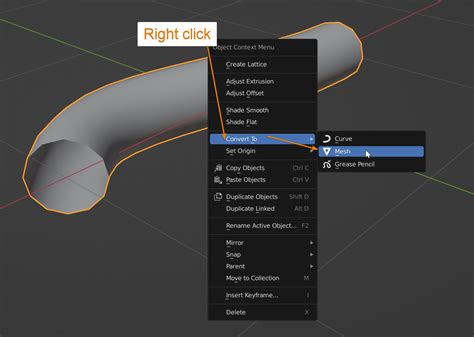 Blender Convert Curve Into Mesh