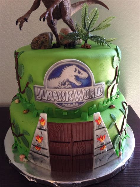 Jurassic Park Birthday Cake Jurassic World Cake Jurassic World