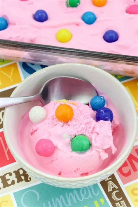 Bubble Gum Ice Cream Easiest No Churn Kid Friendly Recipe