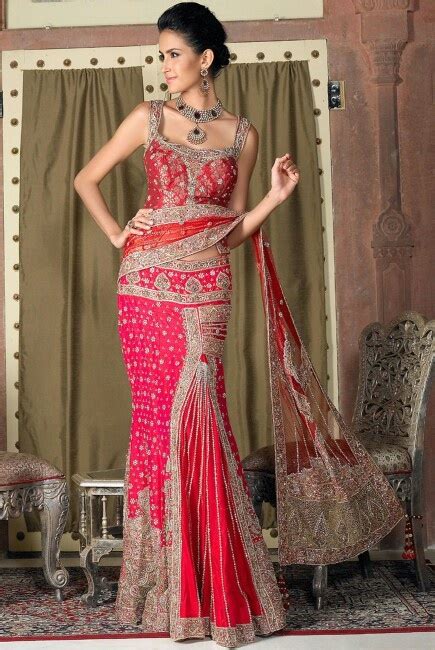 Lehanga Saree A New Trend In Wedding Attire Indian Bridal Wear
