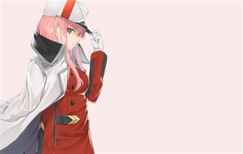 Wallpaper Girl Anime Art Cap Coat 002 Darling In The Frankxx