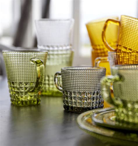 Patterned Glass Colourful Cups Various By The Forest And Co