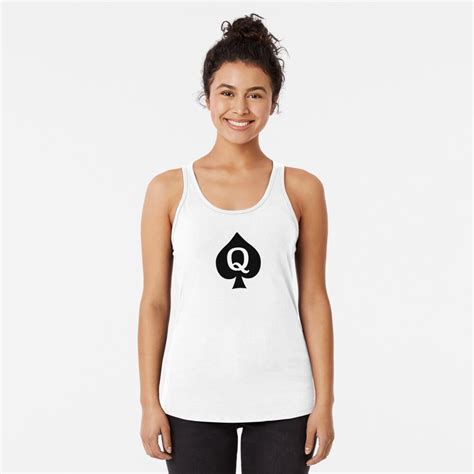 queen of spades shirt racerback tank top by qcult redbubble