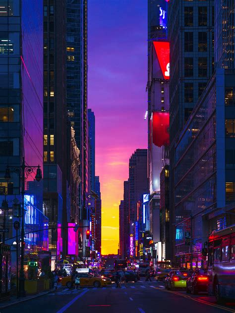 Latitude Run® New York City Street View Wrapped Canvas Photograph