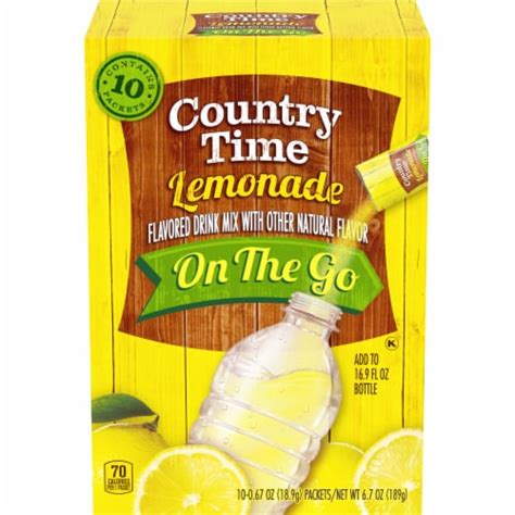 Country Time Lemonade Naturally Flavored Powdered Drink Mix 10 Ct Qfc