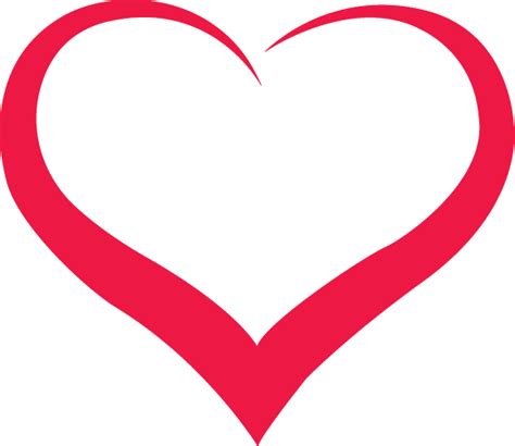 Transparent Red Heart Outline Png Vector Red Hearts Broken Heart