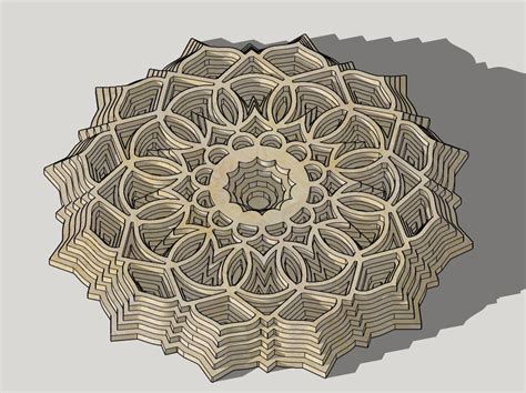 Laser Cut Multilayer Decor Template Free Vector Cdr Download
