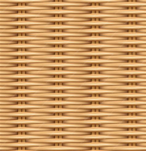 Premium Vector Seamless Pattern Realistic Texture Of Woven Rattan