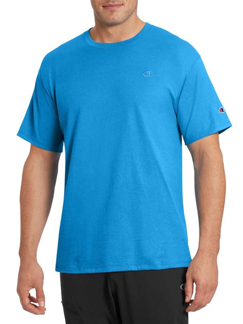 champion men s and big men s solid classic jersey t shirt sizes s 2xl