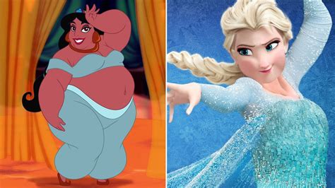 When Disney Princess Weight Gain All Characters 2017 Youtube