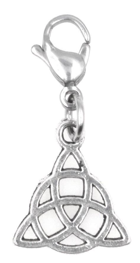 Celtic Trinity Knot Triquetra Triangle Stainless Steel Clasp Etsy