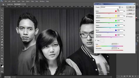 Cara Merubah Warna Foto Menjadi Hitam Putih Dengan Photoshop Ide Perpaduan Warna