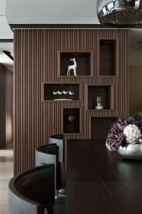 wood partitions  add aesthetic    home