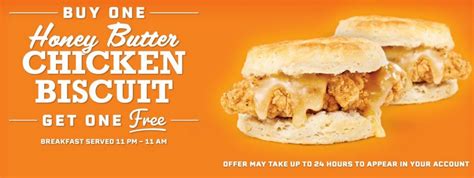 Buy One Honey Butter Chicken Biscuit And Get One Free Deal At Whataburger The Fast Food Post