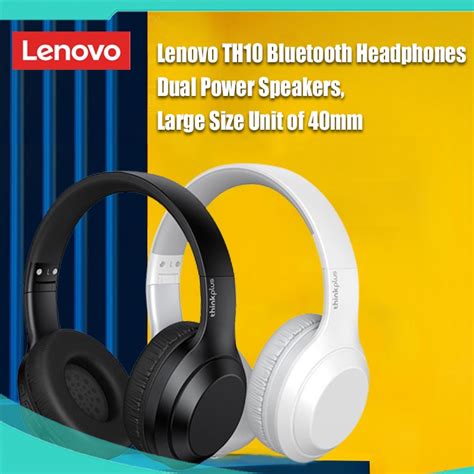 Lenovo Th10 Bluetooth Headphones Wireless Headphone Stereo Music Smart