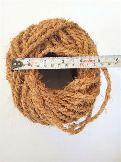 100m Strong Coconut Husk Fiber Rope 100 Natural And Handmade From