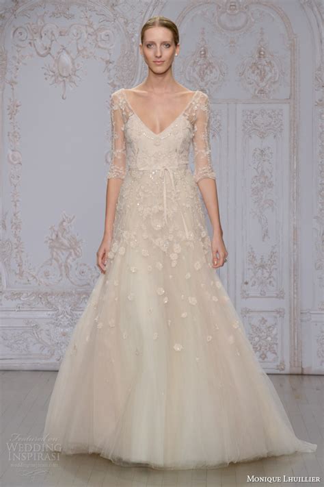 Monique Lhuillier Fall 2015 Wedding Dresses Wedding Inspirasi