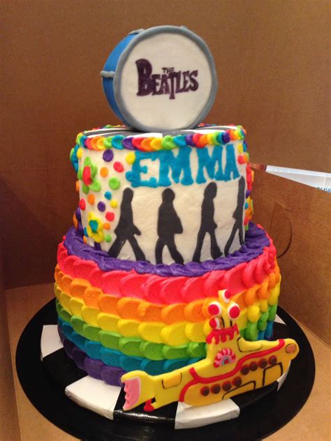 The Beatles Birthday Cake Beatles Birthday Cake Beatles Cake Beatles