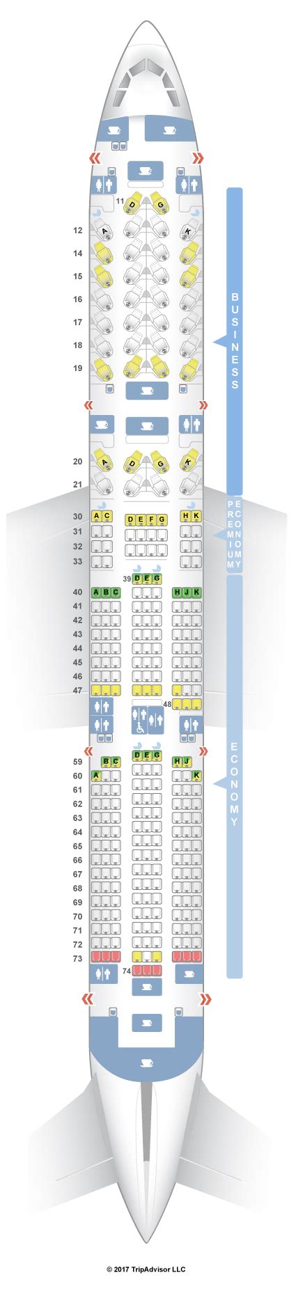 Airbus A350 900 Singapore Airlines Seat Map Image To U