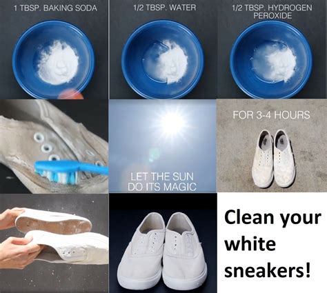 Make your sneakers look brand new again with this diy tip. DIY Clean White Sneakers etc.~Stain Remover/Cleaner/Whitener | How to clean white shoes ...