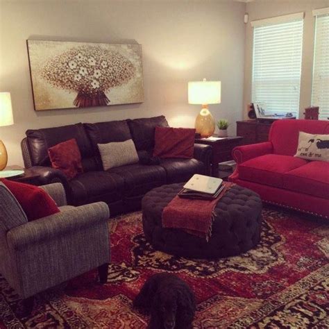 Burgundylivingroomdecor Burgundy Living Room Brown Couch Living