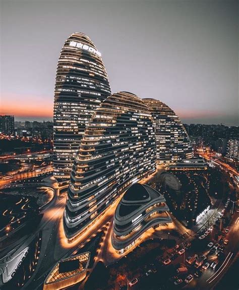 Awesome Shot From Wangjing Soho Buildings Designed By Zahahadid