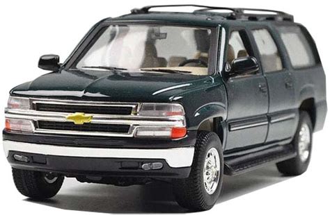 red green 1 24 welly diecast 2001 chevrolet suburban model [nb1t137] ezbustoys