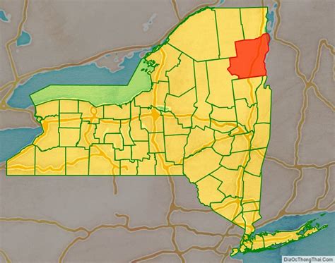 Map Of Essex County New York