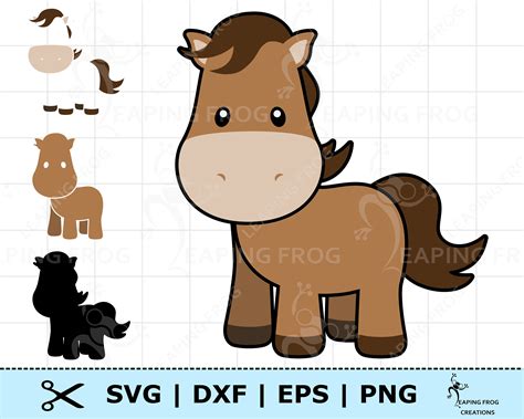 Cute Horse Svg Horse Png Cricut Cut Files Layered Files Etsy