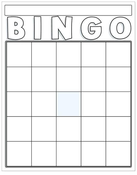 20 Awesome Blank Bingo Card Template Microsoft Word Photos Throughout