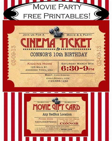Buy 1 get 1 free & up to rs 200 cashback promo codes. Blank Movie Ticket Invitation Template - FREE DOWNLOAD - Aashe