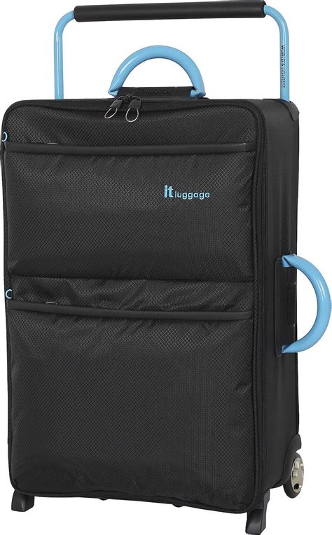 It Luggage Worlds Lightest Large 2 Wheel Suitcase Black Ebay