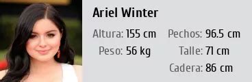Ariel Winter Estatura Altura Peso Medidas Edad Biograf A Wiki
