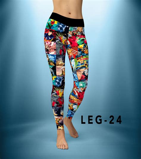 Custom Leggings Yoga Pants Heroes Mosaic Fast Shipping By