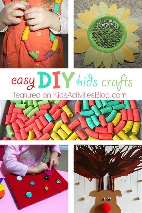 5 Easy Diy Kids Crafts Simple Things To Do At Home Kids Activities Blog