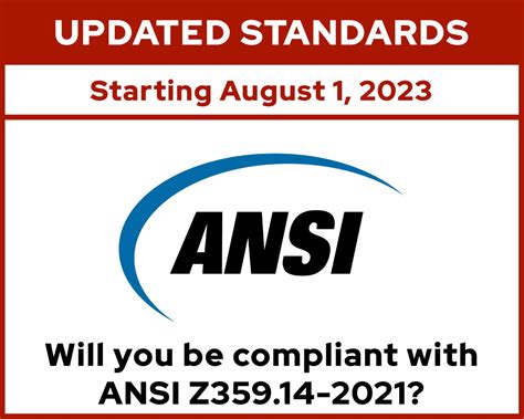 Ansi Z35914 2021 What You Should Know To Comply With The Updated Self