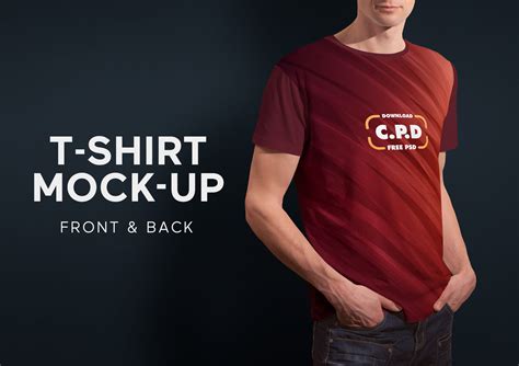 T Shirt Mockup Front And Back Creativepsddownload