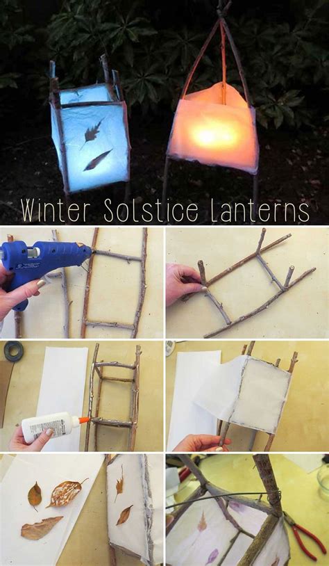 Diy Winter Solstice Lanterns Winter Diy Pagan Crafts Winter Crafts