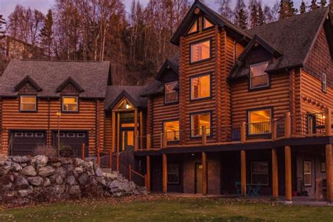 Dream House Alaskan Luxury Log Cabin 22 Photos Suburban Men
